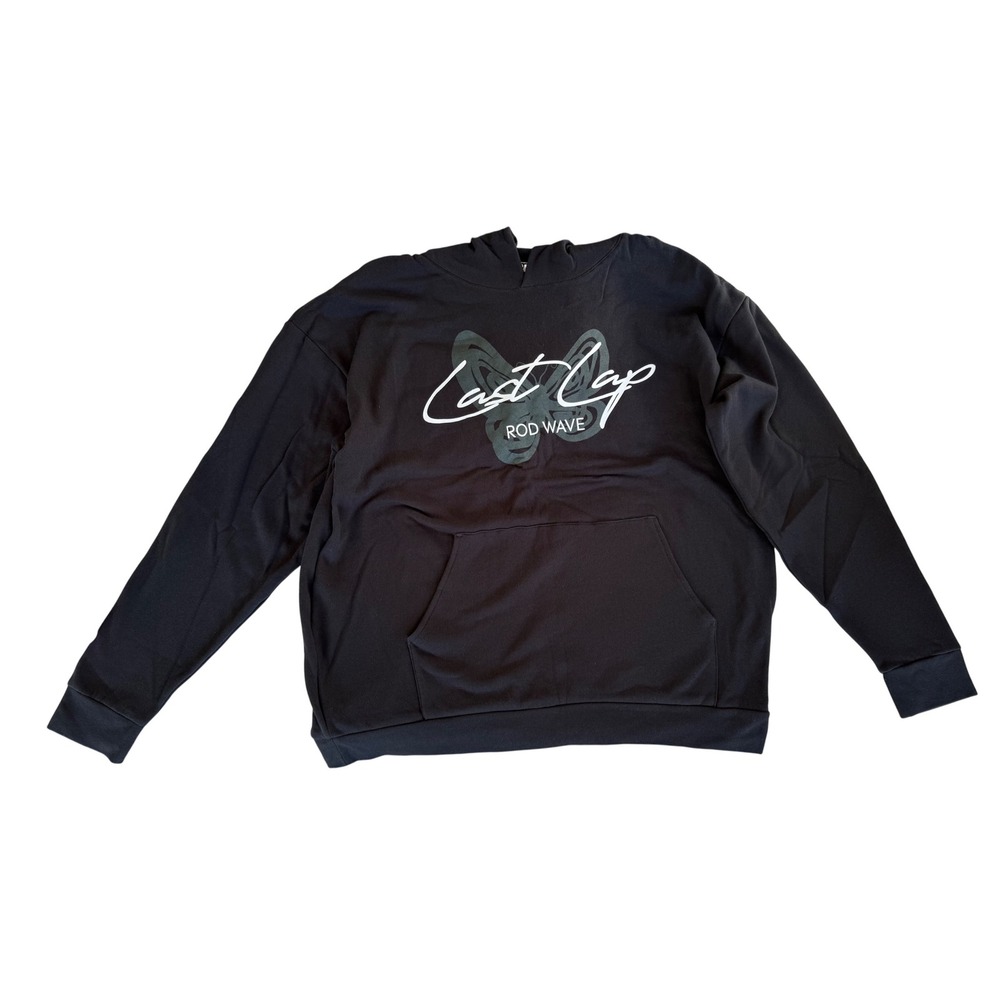Official‎ Rod Wave Merch Black Graphic Pullover Hoodie Sweatshirt 3X Large